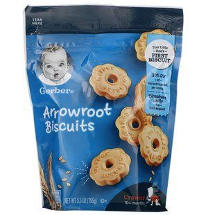 Бісквіт Arrowroot, для дітей 10+ місяців, Gerber, 155 г