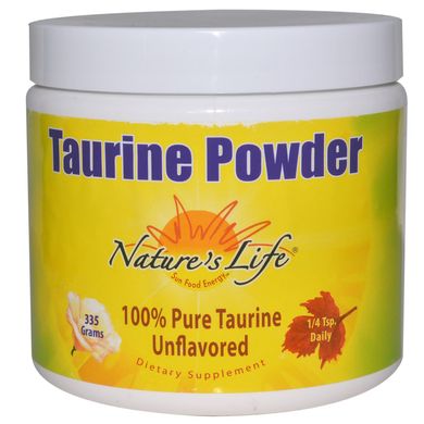 Таурин Nature's Life (Taurine Powder) 1000 мг 335 г купить в Киеве и Украине