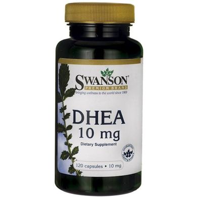 ДГЕА, DHEA, Swanson, 10 мг, 120 капсул