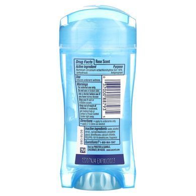 48-годинний прозорий гель-дезодорант, троянда, 48 Hour Clear Gel Deodorant, Rose, Secret, 73 г
