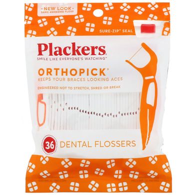 Флоссери Plackers (Orthopick Dental Flossers) 36 шт