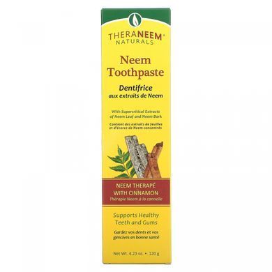 TheraNeem Organix, Зубна паста c німом і корицею, Organix South, 4,23 унцій (120 г)