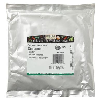 Вьетнамская органическая премиум-корица, Frontier Natural Products, 16 унций (453 г) купить в Киеве и Украине