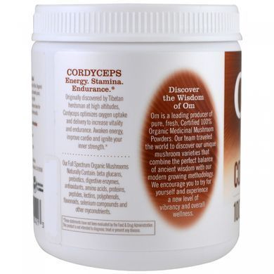Кордицепс, грибной порошок, OM Organic Mushroom Nutrition, 7.14 унций (200 г) купить в Киеве и Украине