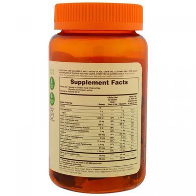 Childrens chewable multivitamins, Disney princesses, with grape, orange, and cherry flavor, 60 pieces