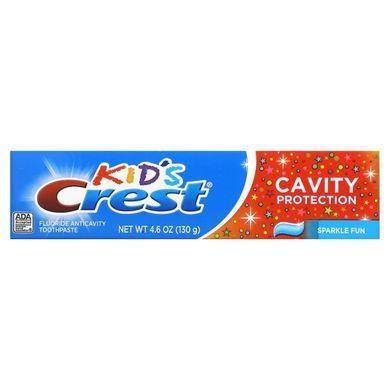 Детская фторсодержащая зубная паста от кариеса, Kids, Fluoride Anticavity Toothpaste, Sparkle Fun, Crest, 130 г купить в Киеве и Украине