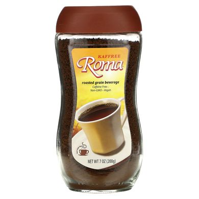 Kaffree Roma, Напій зі смаженого зерна швидкого приготування, без кофеїну, 7 унцій (200 г)