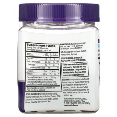 Natrol, Kids, Sleep + Calm, полуниця, від 4 років і старше, 60 жувальних цукерок