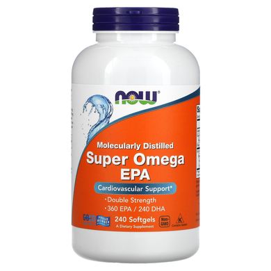 Омега подвійна сила Now Foods (Super Omega EPA) 240 капсул