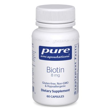 Биотин Pure Encapsulations (Biotin) 8 мг 60 капсул купить в Киеве и Украине