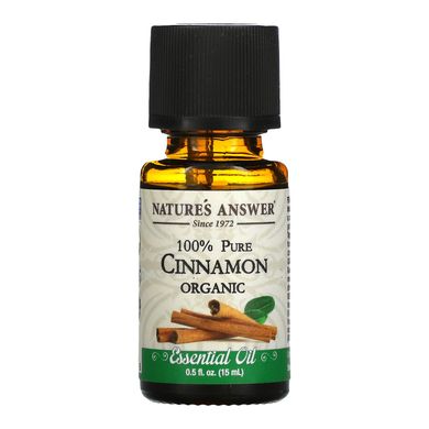 Ефірна олія кориці органік Nature's Answer (Cinnamon Essential Oil) 15 мл