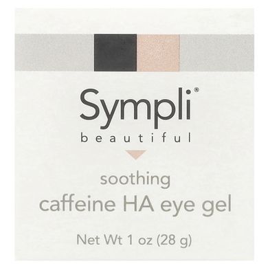 Soothing gel for the skin around the eyes, with caffeine and hyaluronic acid, Sympli Beautiful, 30 ml