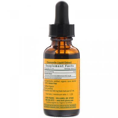 Ромашка экстракт цветов органик Herb Pharm (Chamomile) 30 мл купить в Киеве и Украине
