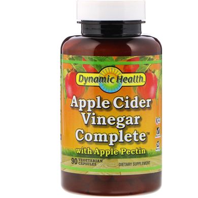 Яблучний оцет Dynamic Health Laboratories (Apple Cider) 90 капсул
