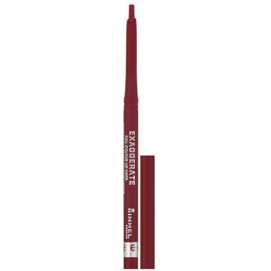 Інтенсивний контурний олівець для губ Exaggerate, відтінок 024 «Червона діва», Rimmel London, 0,25 г