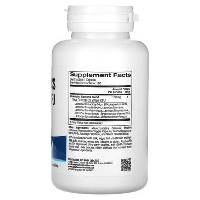 Probiotics 10 Active Strains 25 Billion CFU 180 vegetarian capsules