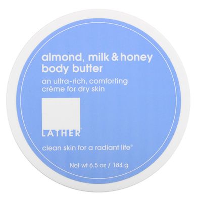 Масло для тіла з мигдалем, молоком і медом, Almond, Milk & Honey Body Butter, Lather, 184 г