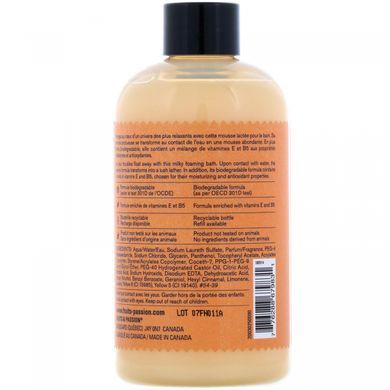 Foaming milk bath, orange and cantaloupe, Fruits & Passion, 8.4 fl oz (250 ml)