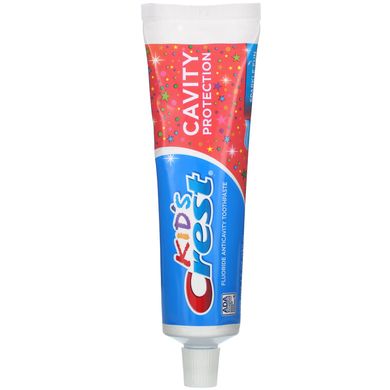 Дитяча фторовмісна зубна паста від карієсу, Kids, Fluoride Anticavity Toothpaste, Sparkle Fun, Crest, 130 г