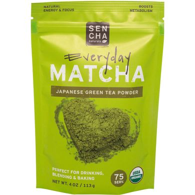 Порошковый зеленый чай Матча для повседневного чаепития, Culinary Grade Organic Matcha Powder, Sencha Naturals, 4 унции (113 г) купить в Киеве и Украине