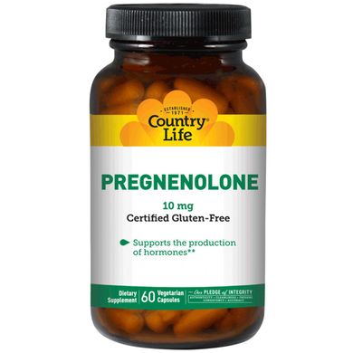 Прегненолон Country Life (Pregnenolone) 10 мг 60 капсул