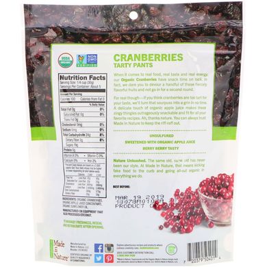 Журавлина сушена органік Made in Nature (Cranberries) 142 г