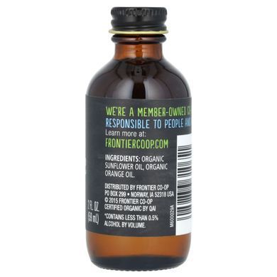 Органический безалкогольный продукт со вкусом апельсина, Frontier Natural Products, 2 жидких унции (59 мл) купить в Киеве и Украине