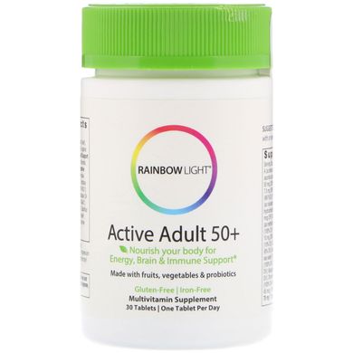 Мультивітаміни 50+ Rainbow Light (Active Adult) 30 таблеток