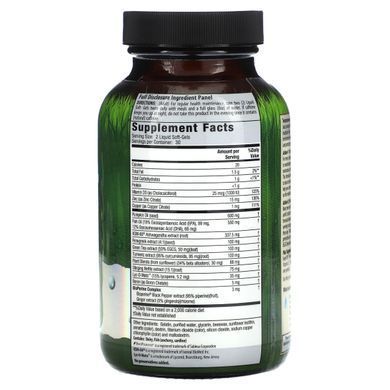 Irwin Naturals, Testosterone UP, засіб для захисту простати, подвійної дії, 60 капсул із рідиною