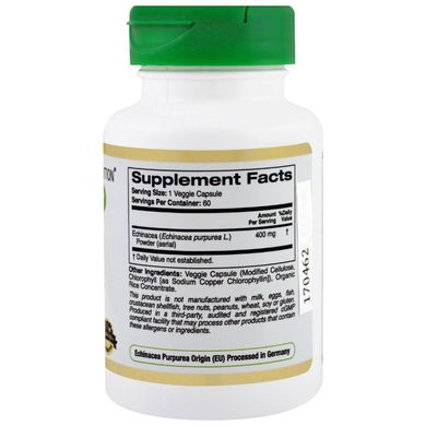 Ехінацея California Gold Nutrition (Echinacea EuroHerbs) 400 мг 60 капсул