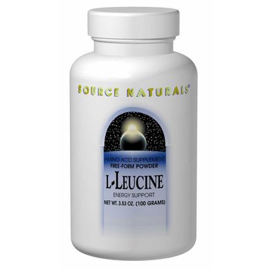 Лейцин Source Naturals (L-Leucine) 1300 мг 100 г