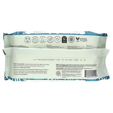 The Honest Company, серветки Sensitive Clean Conscious, без ароматизаторів, 60 шт