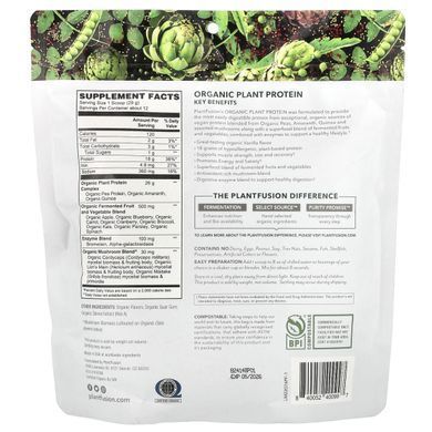 PlantFusion, Organic Plant Protein, Creamy Vanilla Bean , 12.2 oz (348 g) купить в Киеве и Украине