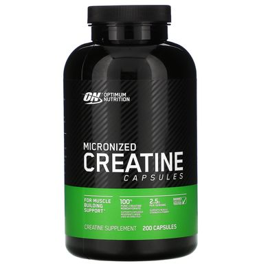 Засіб для набору м'язової маси Креатин (Creatine 2500 Caps), Optimum Nutrition, 200 капсул