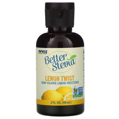 Стевія смак лимона Now Foods (Stevia Liquid) 59 мл