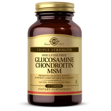 Глюкозамін Хондроїтин і МСМ потрійна сила Solgar (Glucosamine Chondroitin MSM) 60 таблеток