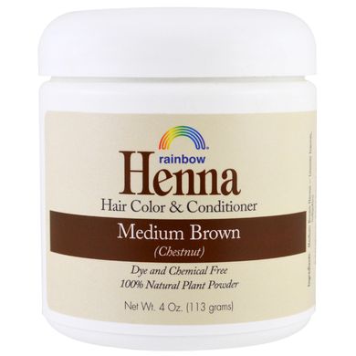 Хна для волосся каштан колір і кондиціонер Rainbow Research (Henna) 113 г