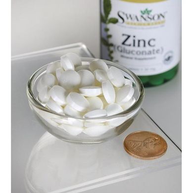 Цинк Глюконат Swanson (Zinc Gluconate) 30 мг 250 таблеток