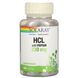 Бетаїн HCL + пепсин Solaray (HCL with Pepsin) 180 капсул фото