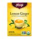Чай с лимоном и имбирем без кофеина, Yogi Tea, 16 чайных пакетиков, 1.27 унций (36 г) фото