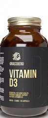 Витамин Д3 Grassberg (Vitamin D3) 600 МЕ 15 мкг 90 капсул купить в Киеве и Украине