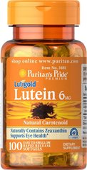 Лютеїн з зеаксантином, Lutein with Zeaxanthin, Puritan's Pride, 6 мг, 100 капсул