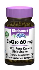 Коензим Q10, Bluebonnet Nutrition, 60 мг, 30 желатинових капсул