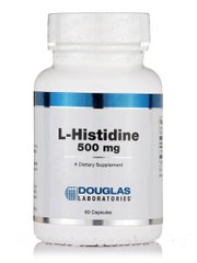 Гистидин Douglas Laboratories (L-Histidine) 500 мг 60 капсул купить в Киеве и Украине