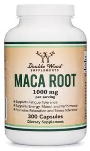 Корінь Мака Підтримка настрою та здорового лібідо Double Wood (Maca Root) 1000 мг 300 капс