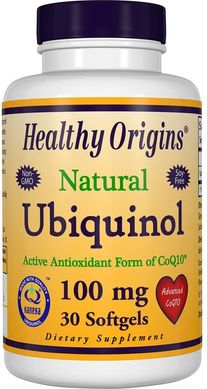Убихинол Healthy Origins (Ubiquinol, Kaneka QH) 100 мг 30 капсул купить в Киеве и Украине