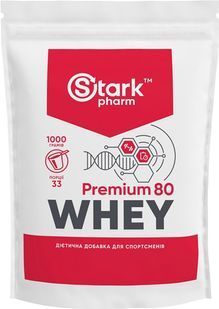 Протеїн Whey 80 Premium Stark Pharm 1 кг Банан