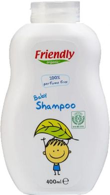 Органічний дитячий шампунь-гель без запаху Friendly Organic Baby Shampoo 400 мл