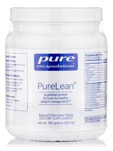 Протеїн натуральний шоколадний смак Pure Encapsulations (PureLean Natural Chocolate Flavor) 740 г