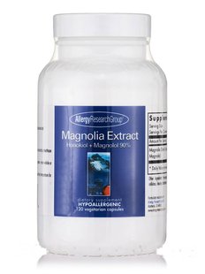 Экстракт магнолии Хонокиол + Магнолол90%, Magnolia Extract Honokiol + Magnolol 90%, Allergy Research Group, 120 вегетарианских капсул купить в Киеве и Украине